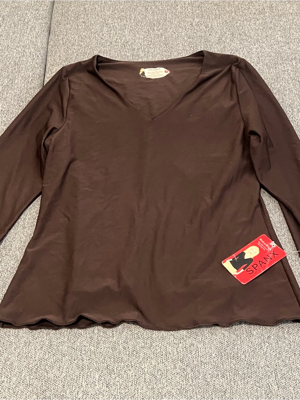 SPANX Chocolate Brown Top